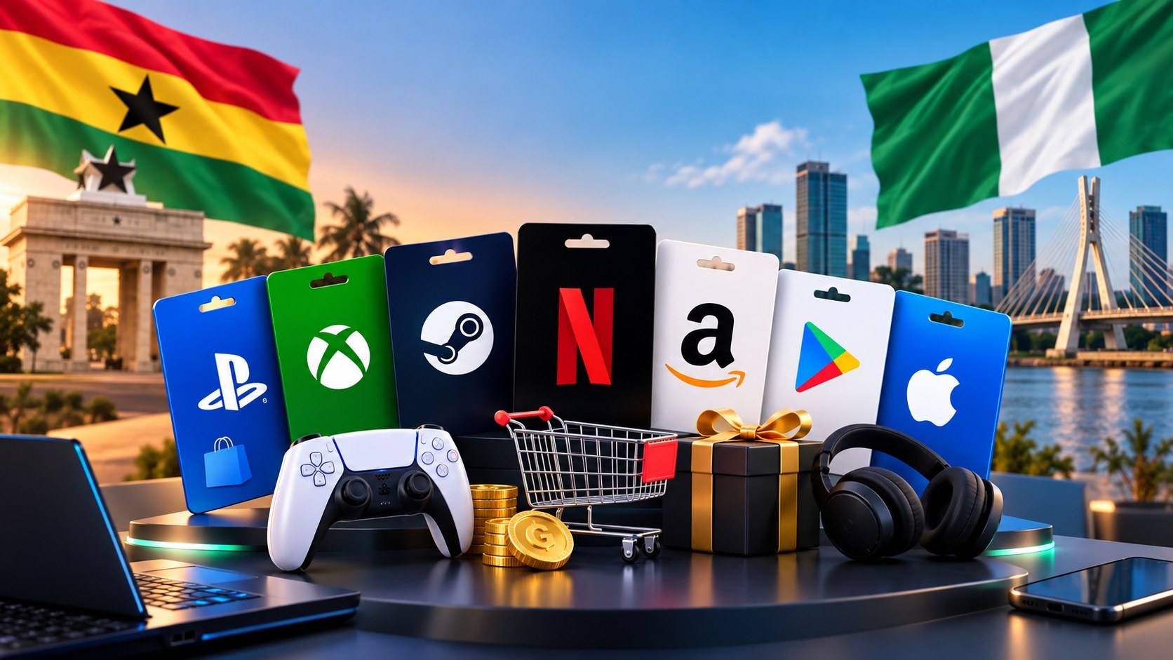 Best Gift Cards to Buy in Ghana and Nigeria for Gaming, Shopping & Subscriptions