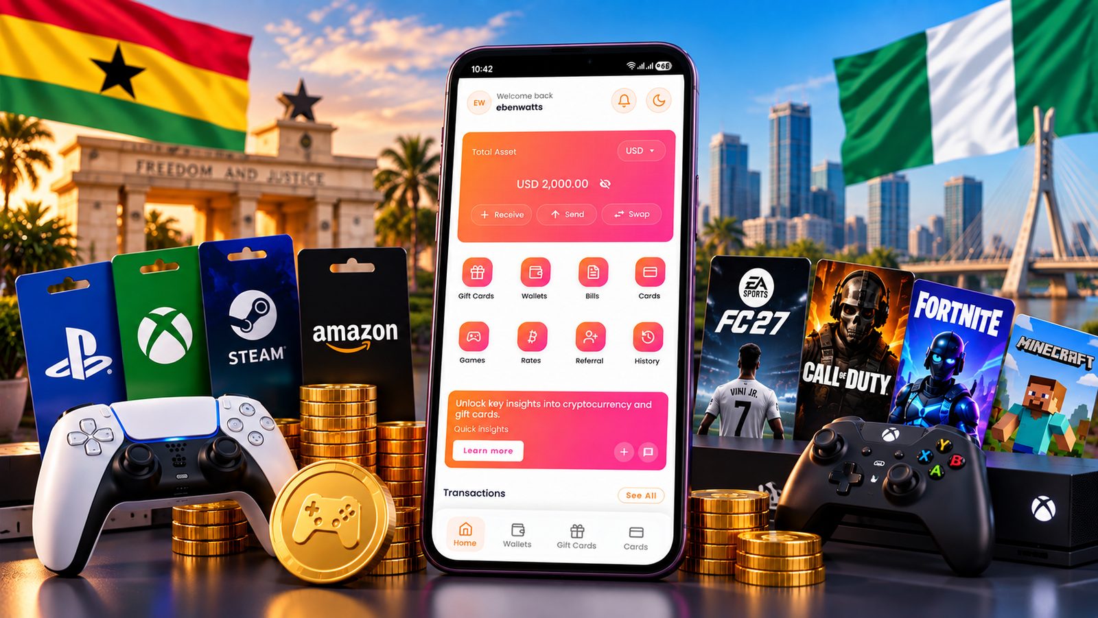 How to Buy Game Coins, Game Accounts and Digital Games Online in Ghana & Nigeria